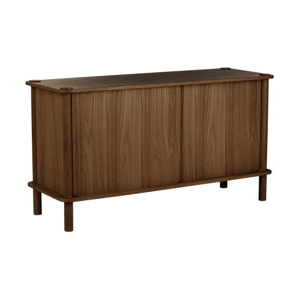 Comodă maro din lemn de stejar cu ușă glisantă 135x73,5x48 cm Italic – UMAGE-image-3