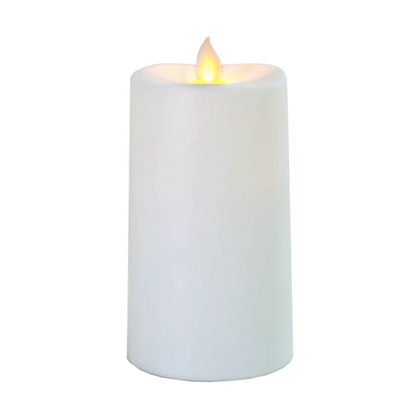 Lumânare cu LED Best Season Glim, înălțime 13,5 cm, alb