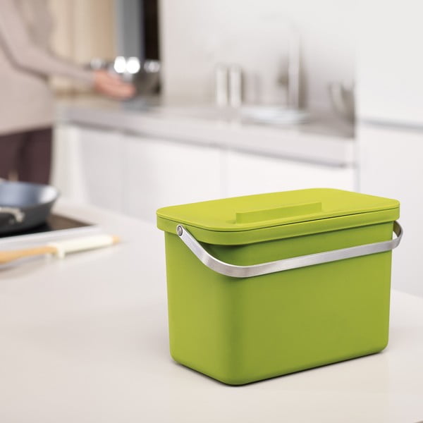 Coș pentru deșeuri reciclabile Joseph Joseph IntelligentWaste Totem 60, verde-image-1