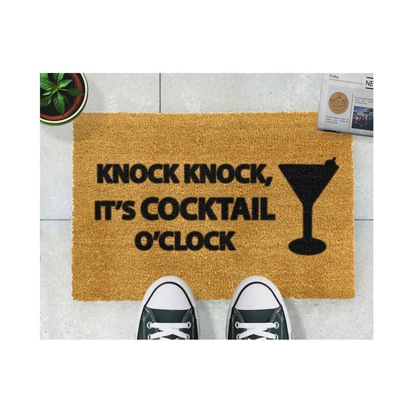 Covoraș intrare din fibre de cocos Artsy Doormats Cocktail, 40 x 60 cm-image-2