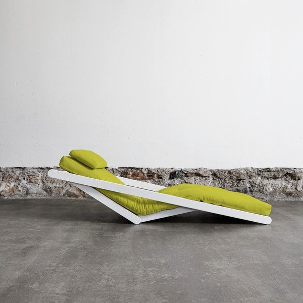 Șezlong extensibil Karup Figo White/Pistacie-image-2