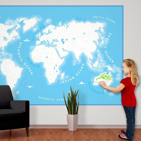 Tapet format mare Kids Map, 158 x 232 cm