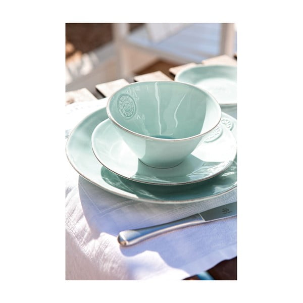 Farfurie din gresie ceramică Costa Nova Blue, ⌀ 27 cm, turcoaz-image-2