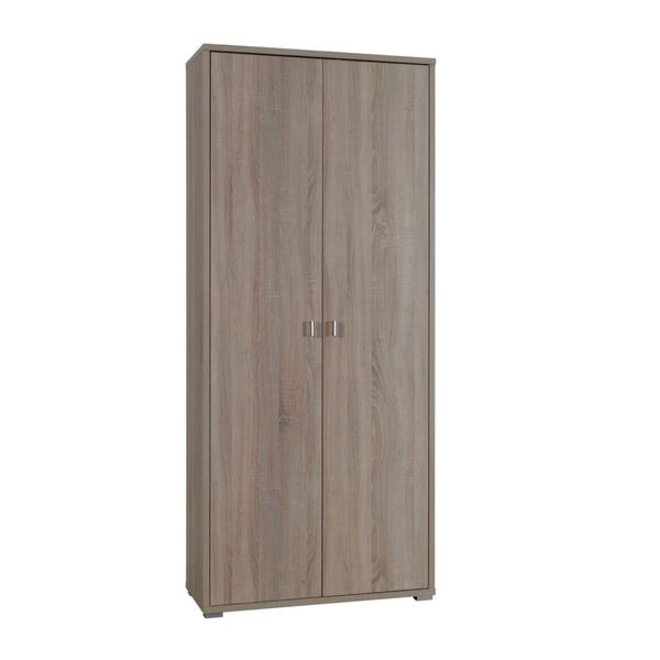 Șifonier cu 2 uși și elemente în decor lemn de stejar Maridex Anter, nuanță deschisă