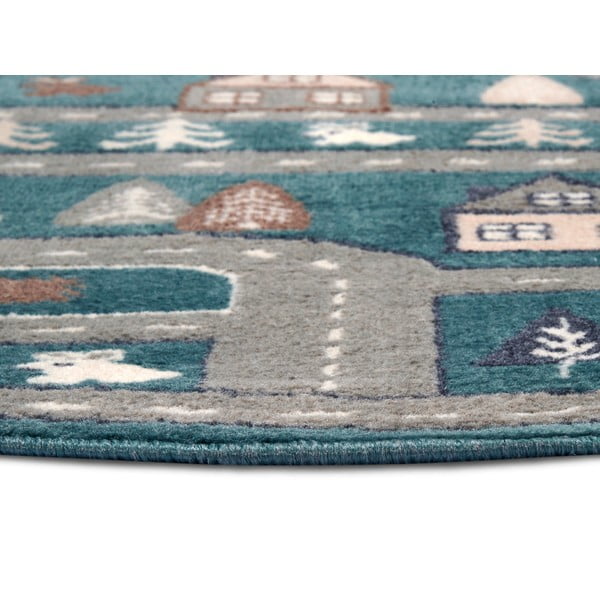 Covor pentru copii albastru petrol ø 140 cm Streets – Hanse Home-image-2