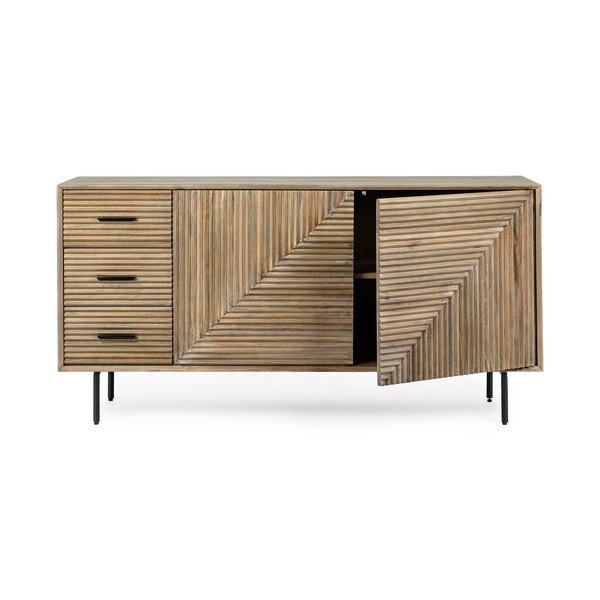 Comodă în culoare naturală din lemn de mango 160x83x40 cm Darsey – Bizzotto-image-4