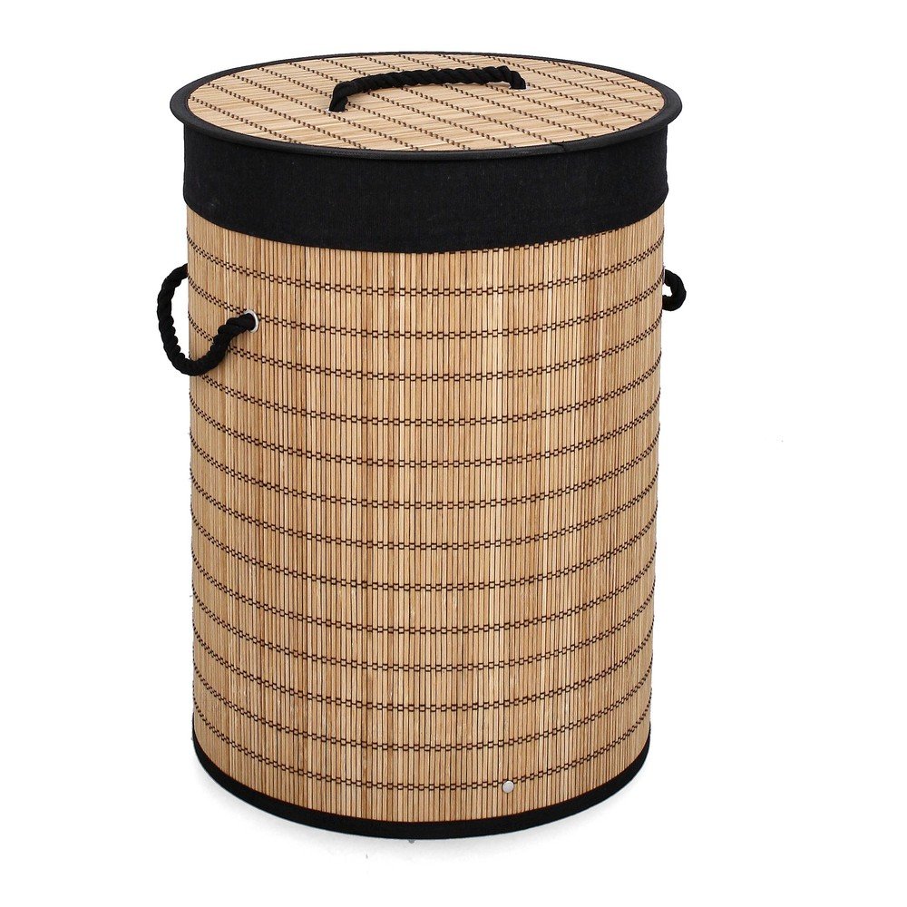 Coș de rufe în culoare naturală din bambus Sintia – Yes Everyday