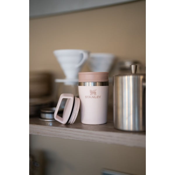 Cană termos roz-deschis din oțel inoxidabil 230 ml Café-To-Go Travel Mug Rose Quartz – Stanley-image-1