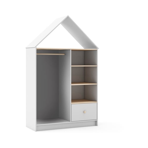 Șifonier pentru copii alb 110x180 cm Estefania – Marckeric-image-2