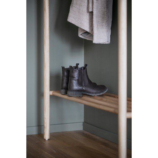 Set pentru hol în culoare naturală din lemn masiv de stejar Milford - Rowico-image-3