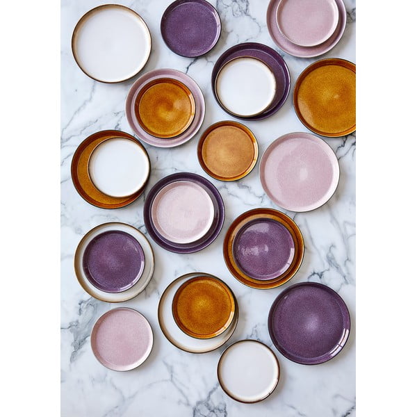 Bol mic negru/mov din gresie Gastro Black/Purple – Bitz-image-1