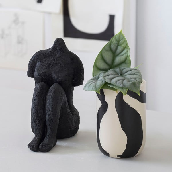 Suport pentru periuța de dinți negru-alb din ceramică Icon – Mette Ditmer Denmark-image-4