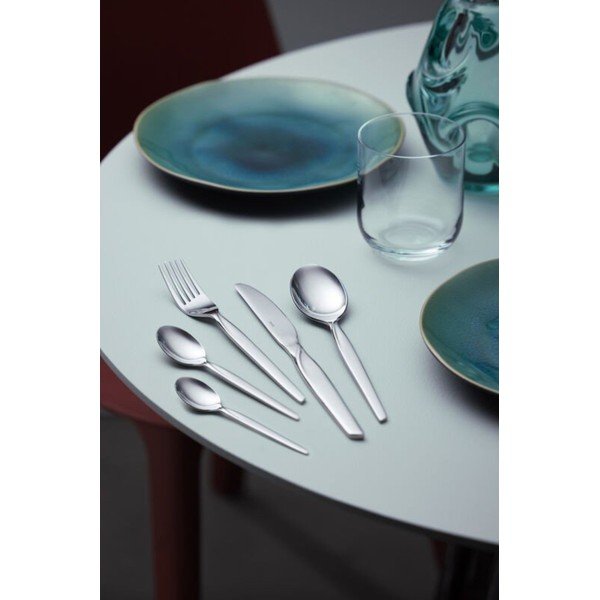 Tacâmuri argintii din oțel inoxidabil 16 buc. Twist – Gense-image-1