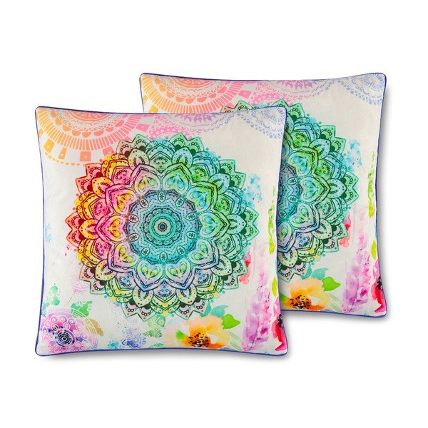 Pernă cu 2 fețe HIP Selma, 48 x 48 cm, multicolor-image-1