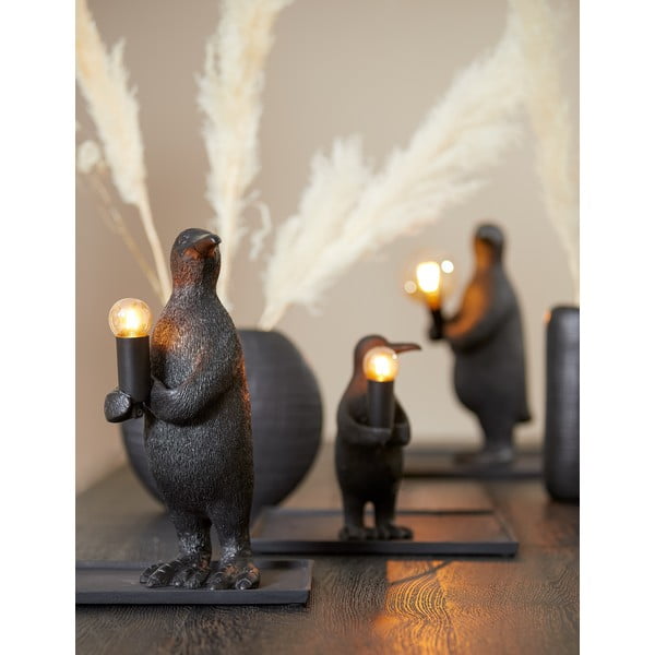 Veioză negru-mat (înălțime 24 cm) Penguin – Light & Living-image-2