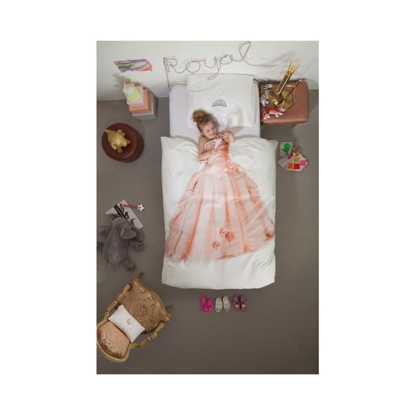 Lenjerie de pat din bumbac Snurk Princess, 140 x 200 cm-image-1