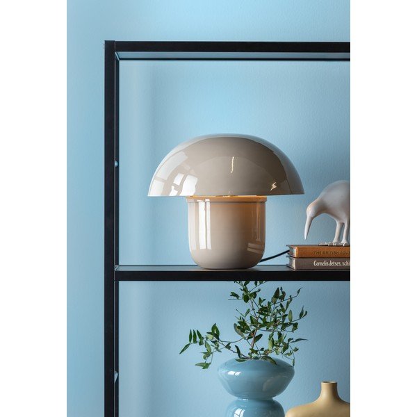 Veioză gri cu abajur din metal (înălțime 25 cm) Fat Mushroom – Leitmotiv-image-1