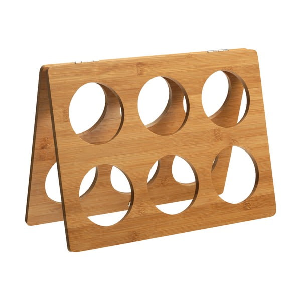 Suport din bambus pentru 6 sticle de vin montat pe perete - RTA-image-1