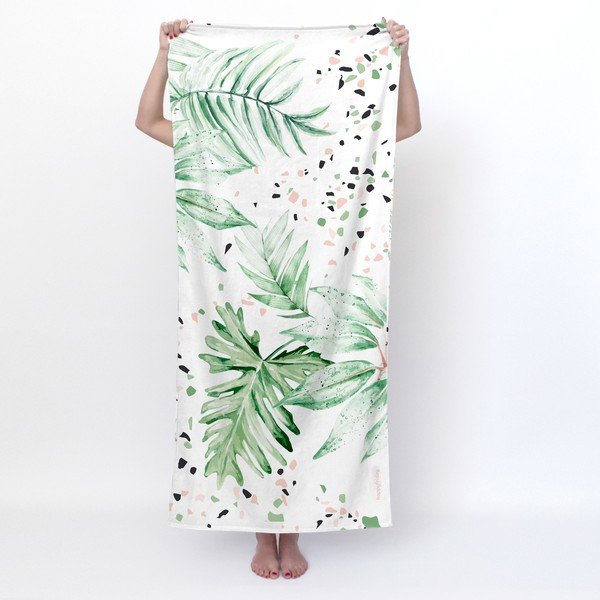 Prosop alb-verde 70x150 cm Delicate – Happy Friday-image-2