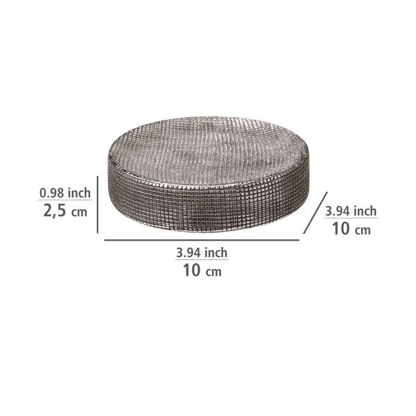 Săpunieră argintie din ceramică Rivara – Wenko-image-4