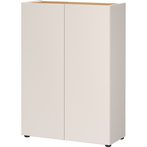 Dulap crem cu aspect de lemn de stejar 74x105x33 cm Alviano – Germania