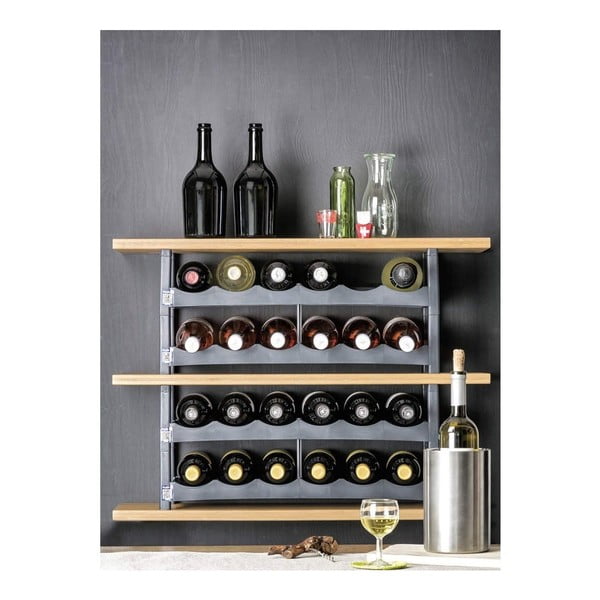 Raft de vin din plastic gri Vario - Rotho-image-2