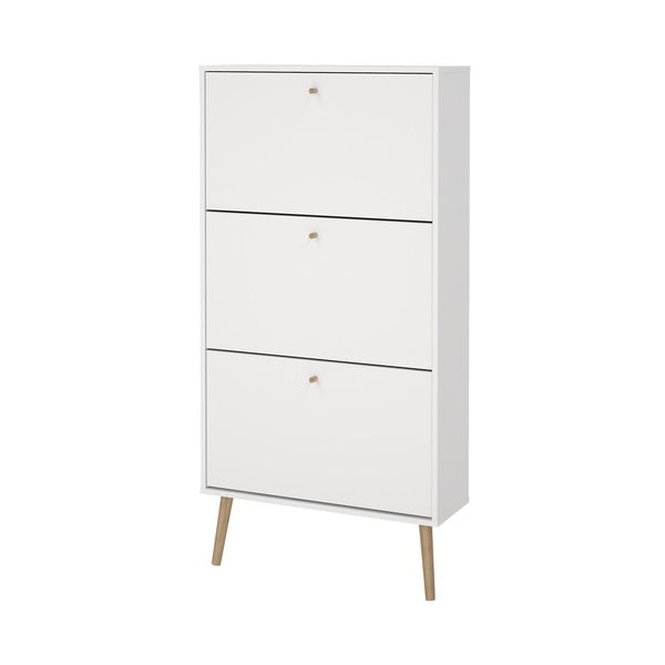 Pantofar alb cu deschidere înclinată Bodo – Tvilum-image-3