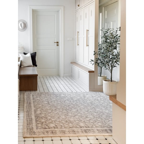 Covor bej din lână 230x340 cm Agnus Granny – Agnella-image-1