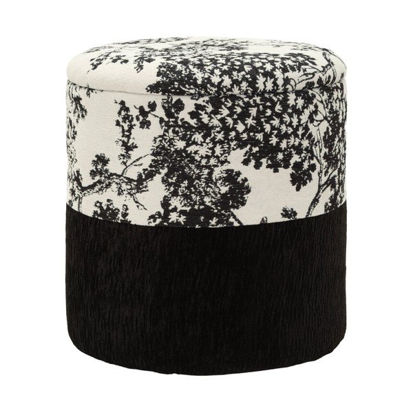 Puf alb-negru Oriental Style – Mauro Ferretti-image-1