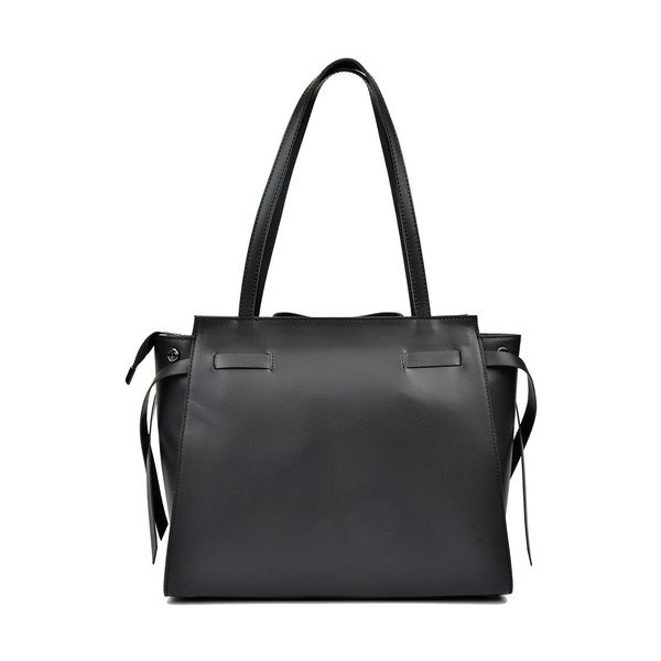 Geantă din piele Anna Luchini Lola, negru-image-1