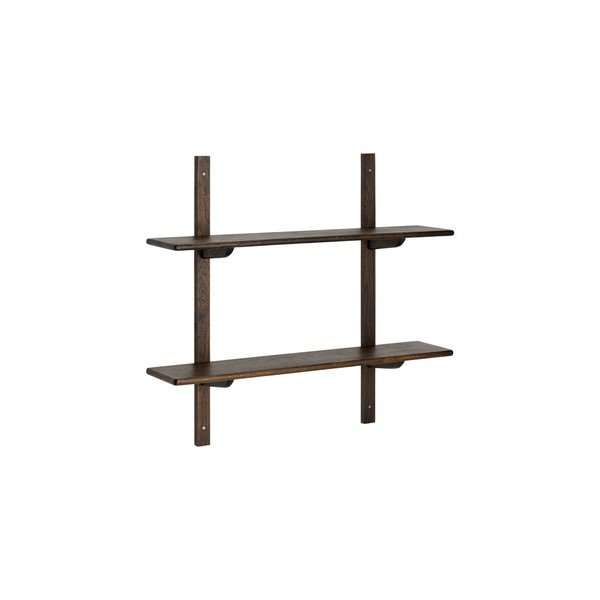 Raft în culoare naturală etajat din lemn de stejar 90 cm Albin – Ellos Home