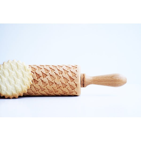 Sucitor din lemn cu detalii de Crăciun în relief Valek Trees-image-1