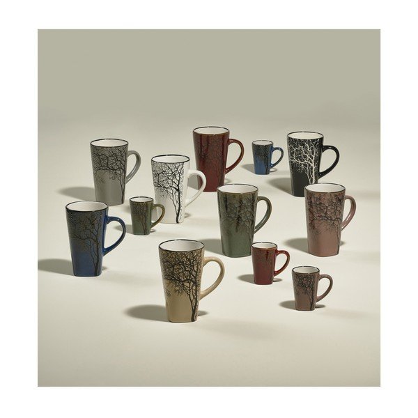 Căni albastre 4 buc. pentru espresso din gresie 100 ml Hela – Villa Collection-image-1