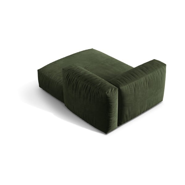 Modul pentru canapea modulară verde cu tapițerie din catifea (cu colț pe partea dreaptă) Martina – Micadoni -image-2