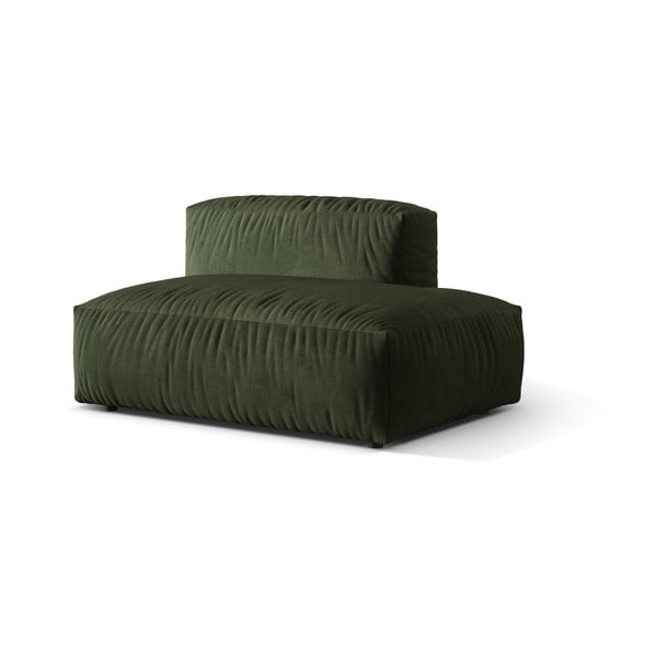 Modul pentru canapea modulară verde cu tapițerie din catifea (cu colț pe partea dreaptă) Martina – Micadoni -image-1