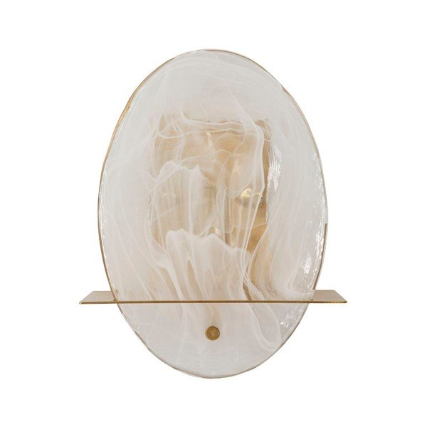 Aplică de perete aurie din sticlă Portlan – Mauro Ferretti