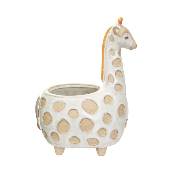 Ghiveci Sass & Belle Gina Giraffe, ø 7,5 cm, alb - bej-image-3