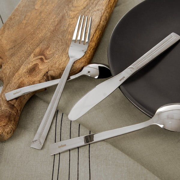 Tacâmuri argintii din oțel inoxidabil 24 buc. Bright – Orion-image-1