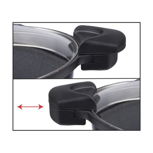 Oală din aluminiu neaderent cu capac din sticlă Orion Pasta Grande, 5,5 l-image-4