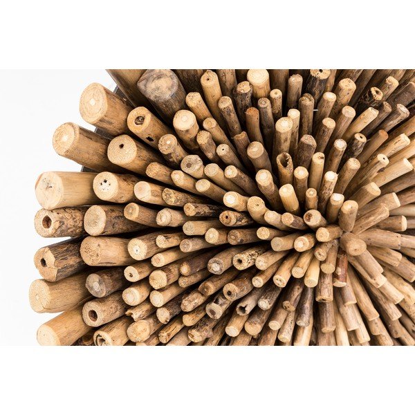 Decorațiune de perete din lemn de tec WOOX LIVING Bee, ⌀ 70 cm-image-1