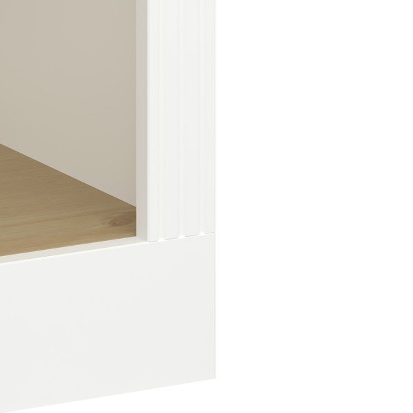 Bibliotecă albă cu aspect de lemn de pin 82x189 cm Nola - Tvilum-image-3