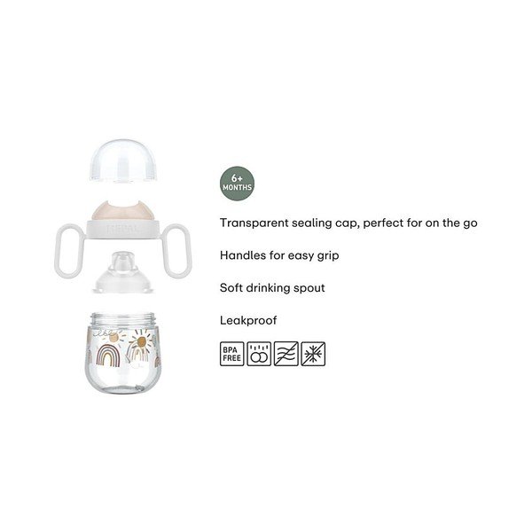 Cană pentru copii bej din plastic 200 ml Sunshine & Rainbow – Mepal-image-4