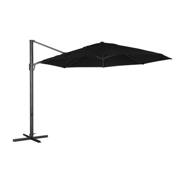 Umbrelă de soare Brafab Easy Sun, ∅ 350 cm, negru