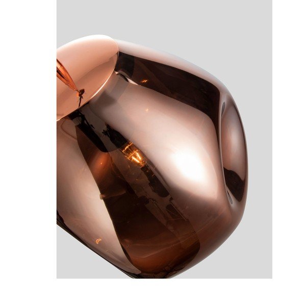 Lustră roz auriu din sticlă ø 25 cm Lava – Nova Luce-image-3