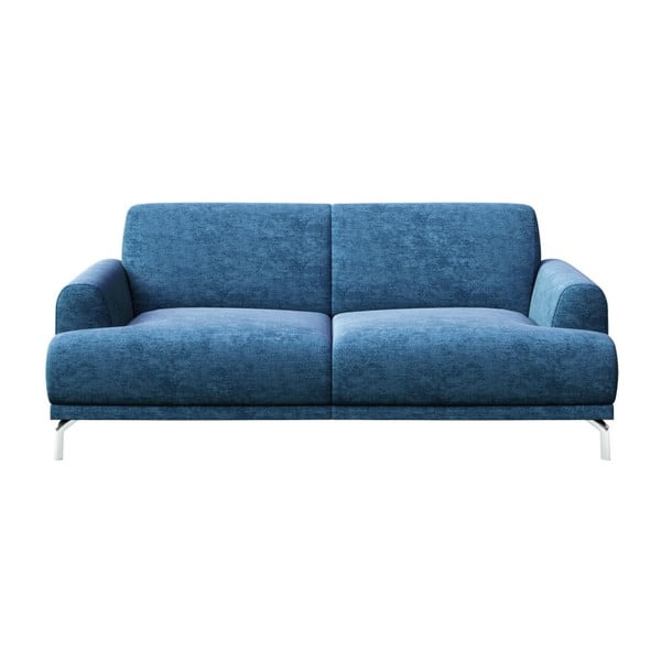 Canapea și picioare metalice MESONICA Puzo, albastru