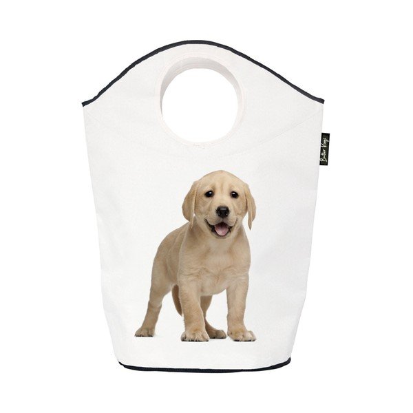 Coș de jucării pentru copii alb din material textil 57x26x70 cm The Cutest Ones – Butter Kings