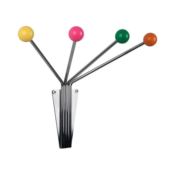 Cuier de perete argintiu din metal  Neptune  – PT LIVING-image-2