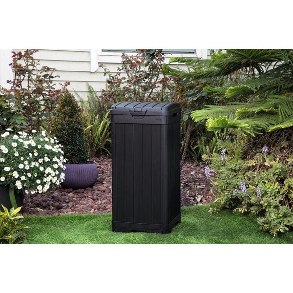 Coș cu roți pentru grădină Keter, 125 l, negru-image-2
