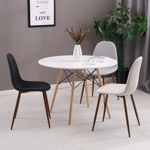 Scaun cu picioare din metal Sofie, gri-image-1
