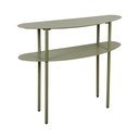 Masă consolă verde din metal 28x90 cm Riqueza – Leitmotiv